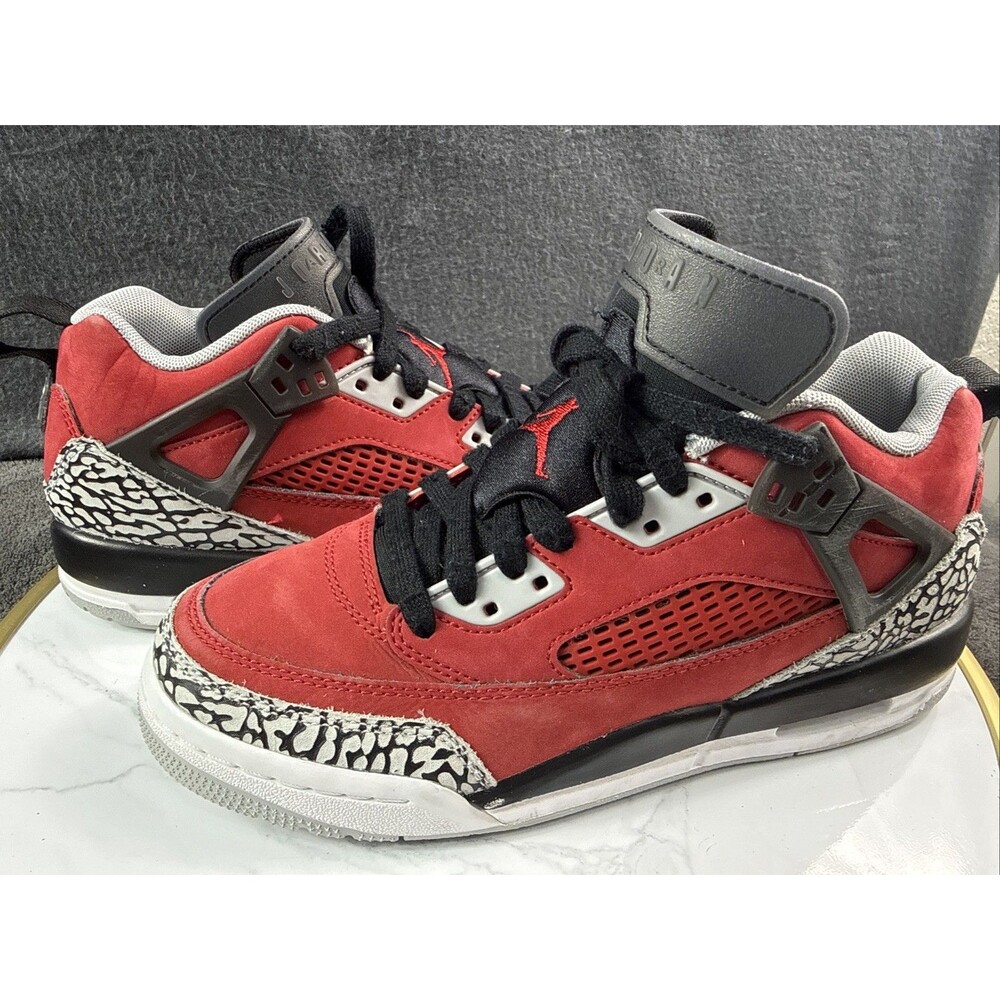 Jordan Spizike Low Toro Red Black White FQ3950-600 Youth Size 6Y Women Size 7.5